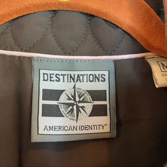 Destinations American Identity Women’s Fluor Full Zip Jacket Brown Sz Medium - Picture 7 of 13